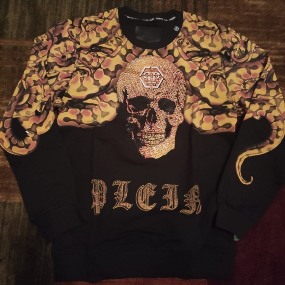 Skeleton Philipp Plein Weste Camouflage Philipp Plein Sweatshirt